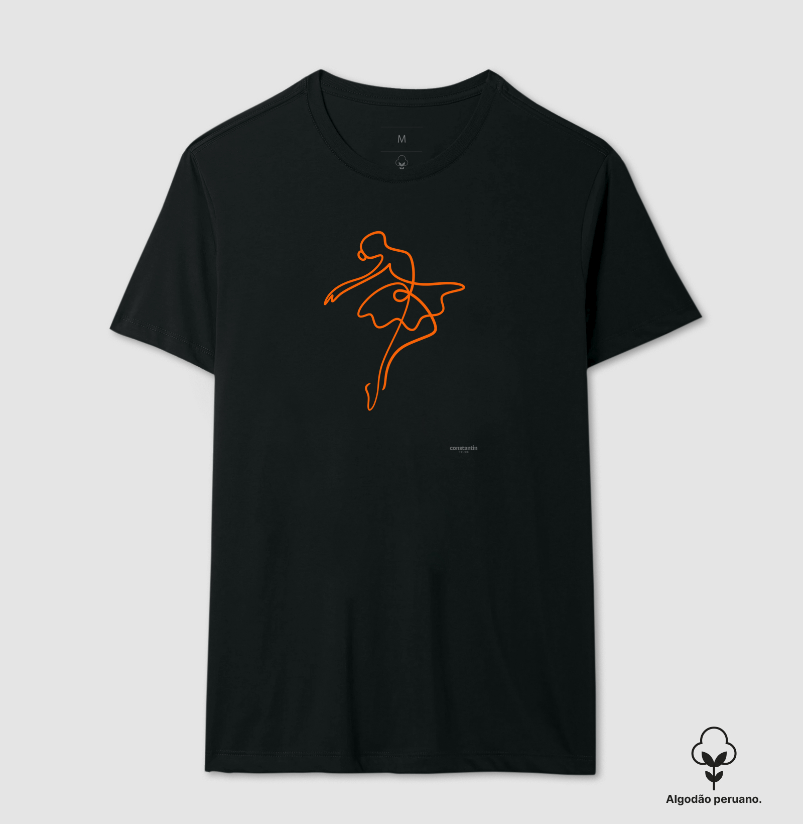 camiseta bailarina em traços