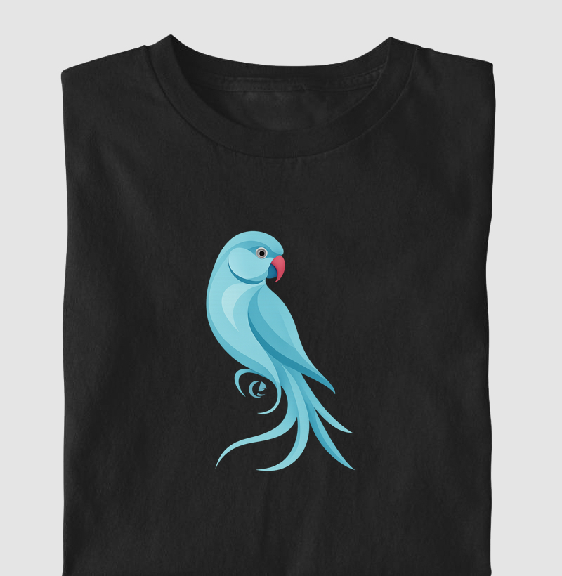 Camiseta - Ringneck Azul em Movimento