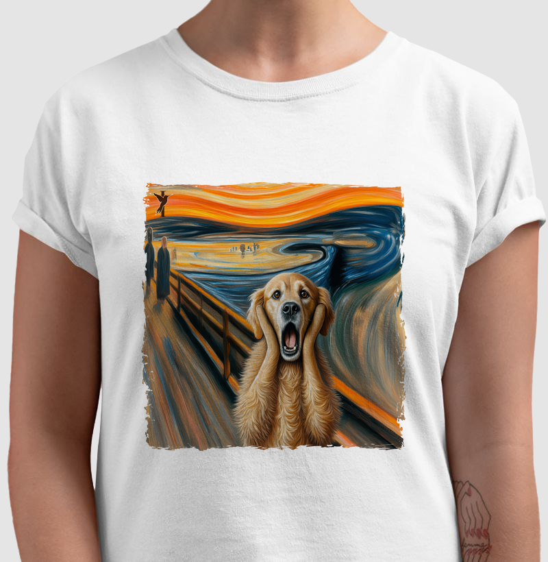 O susto do Golden Retriever