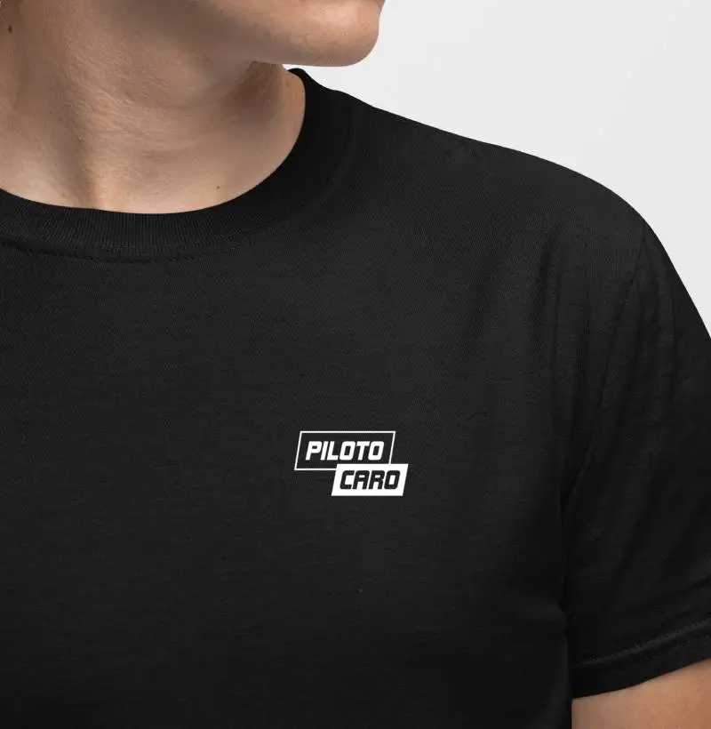 Camiseta logo Piloto Caro Branco