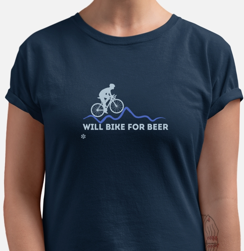 Camiseta Will Bike for Beer