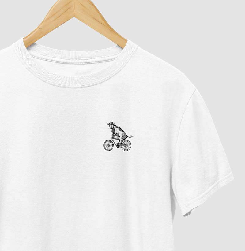 Cow on bike shirt