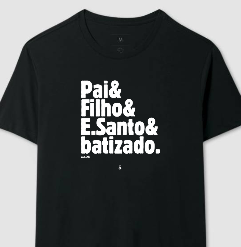 o Batismo. Camiseta Supernova Estampada