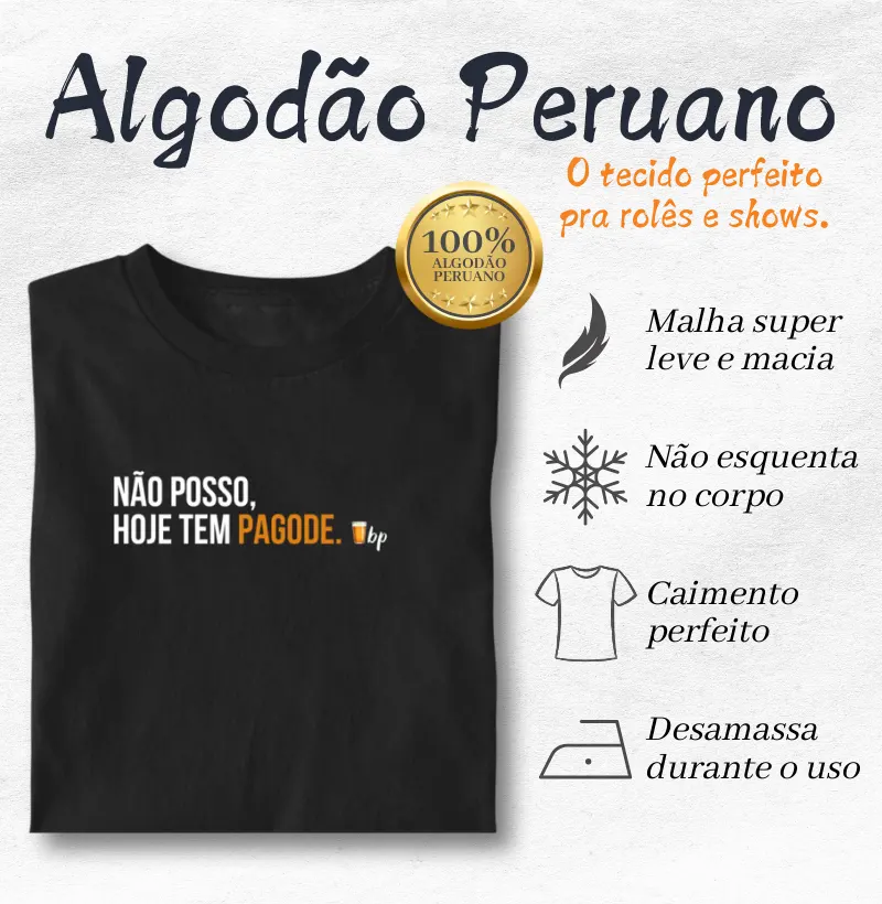 Não posso, hoje tem pagode