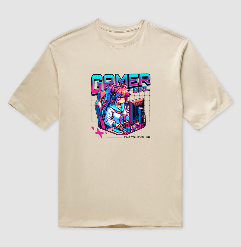 Camiseta Oversized Gamer Girl