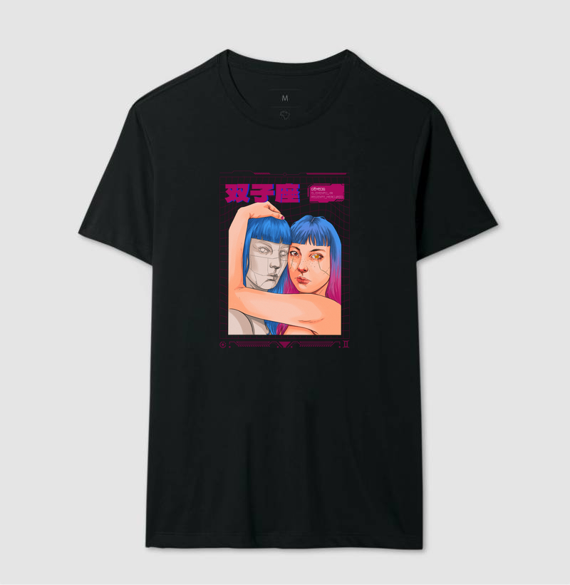 Camiseta Signos Gêmeos Cibernético