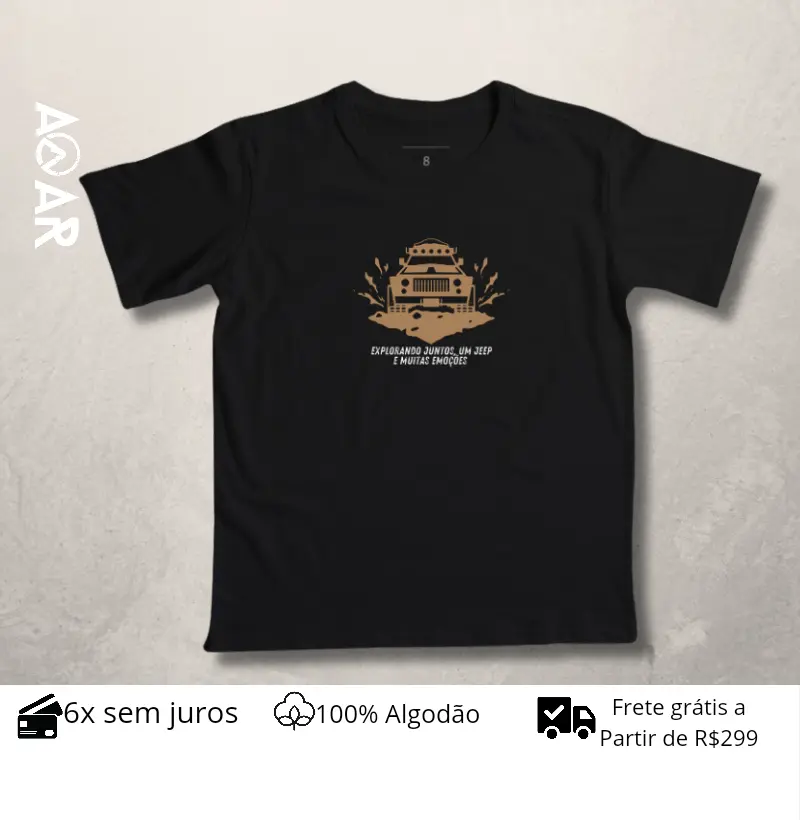 Camiseta Infantil Explorando Juntos