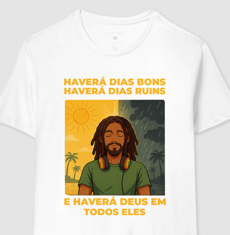 camiseta reggae algodão havera dias bons