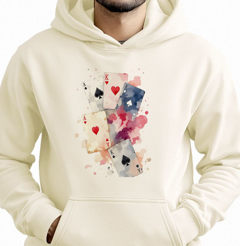 Hoodie Cartas em Aquarela
