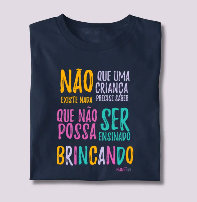 Camiseta Ensinar Brincando | Lançamento