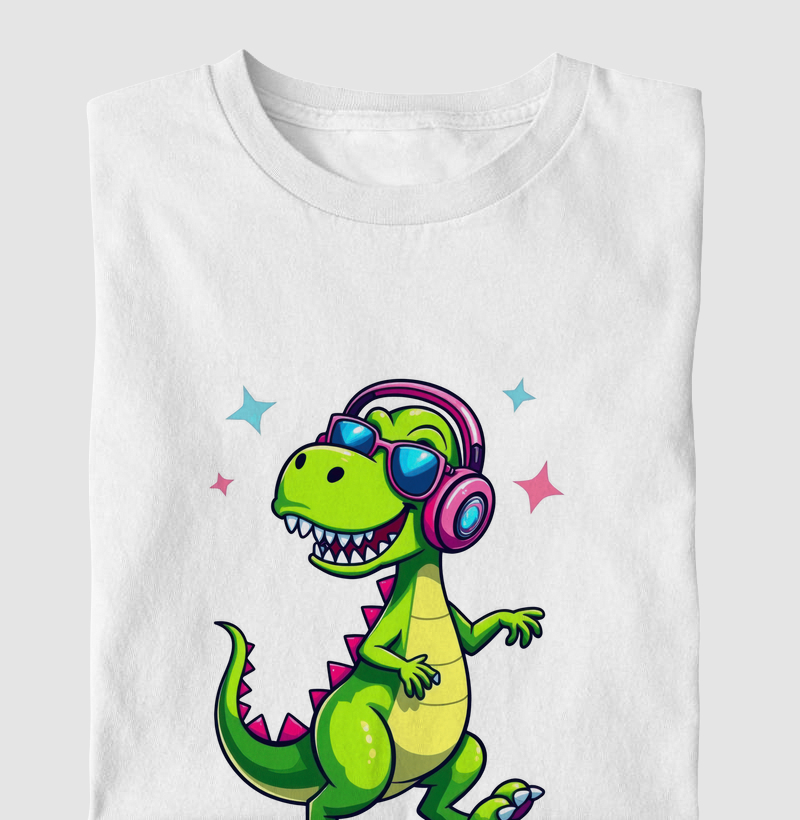 Dinossauro com Fone