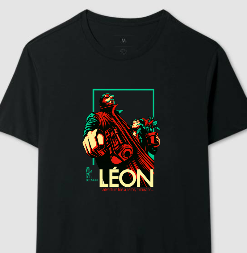 Camiseta Léon: O Profissional – Arte Retrô