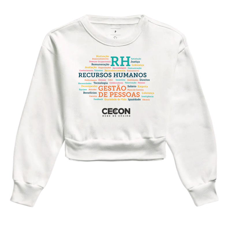 Camisa Recursos Humanos palavras Cecon
