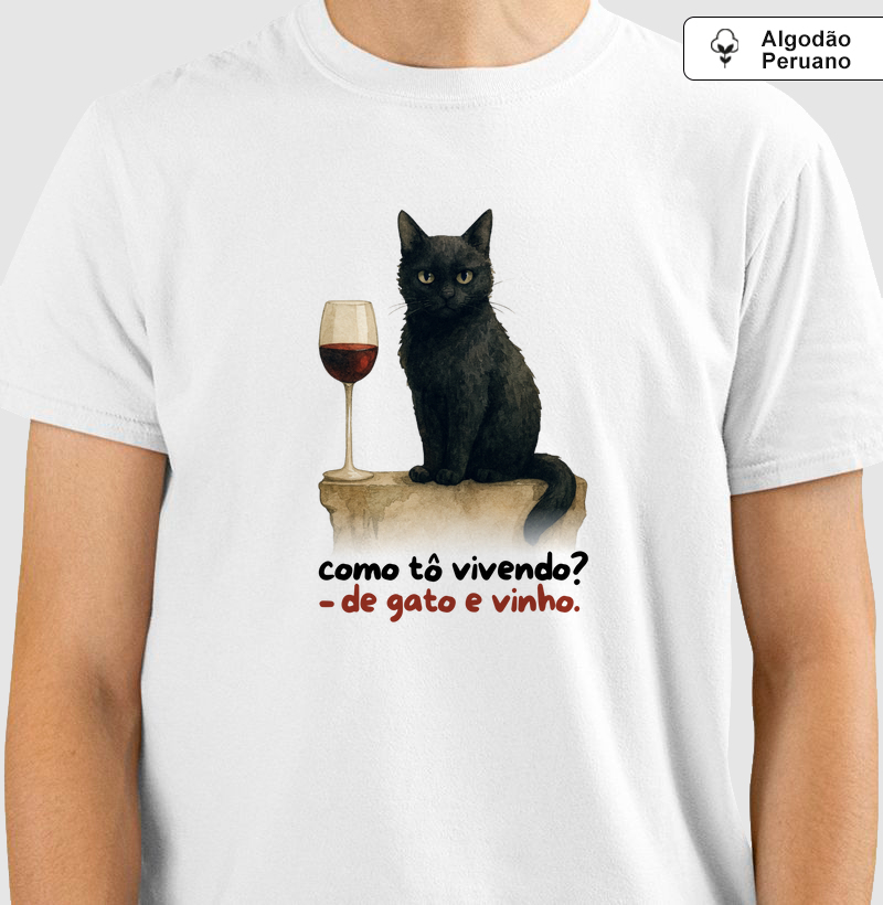 Vivendo de gato e vinho