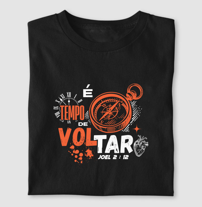 Camiseta é tempo de voltar