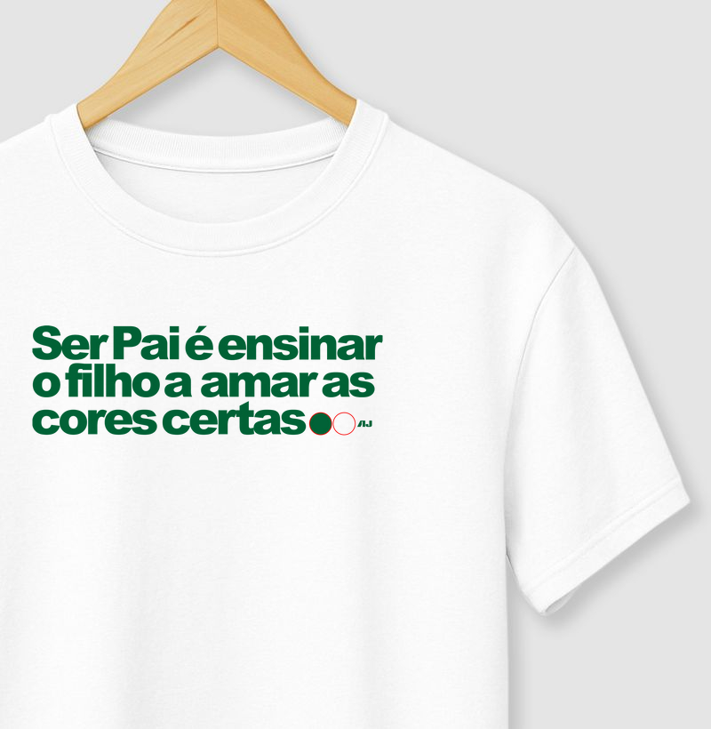 Ser Pai é Ensinar o Filho Escolher as Cores Certas (alviverde)