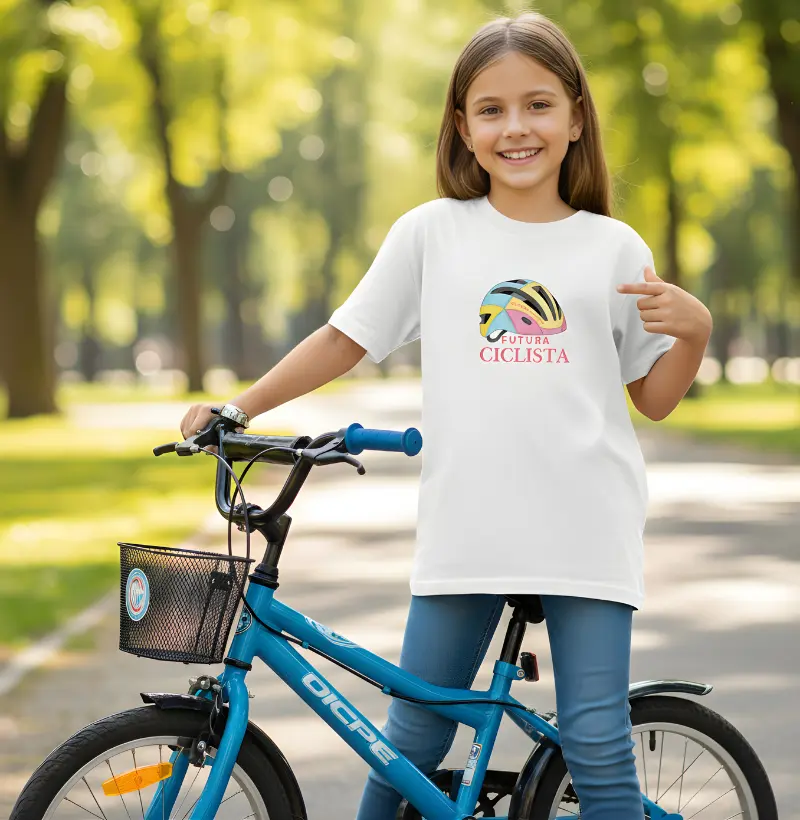 Camiseta Infantil Futura Ciclista