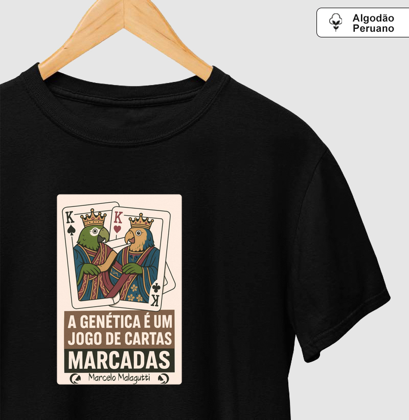Camiseta Algodão Peruano - Genética Cartas Marcadas by Professor Marcelo