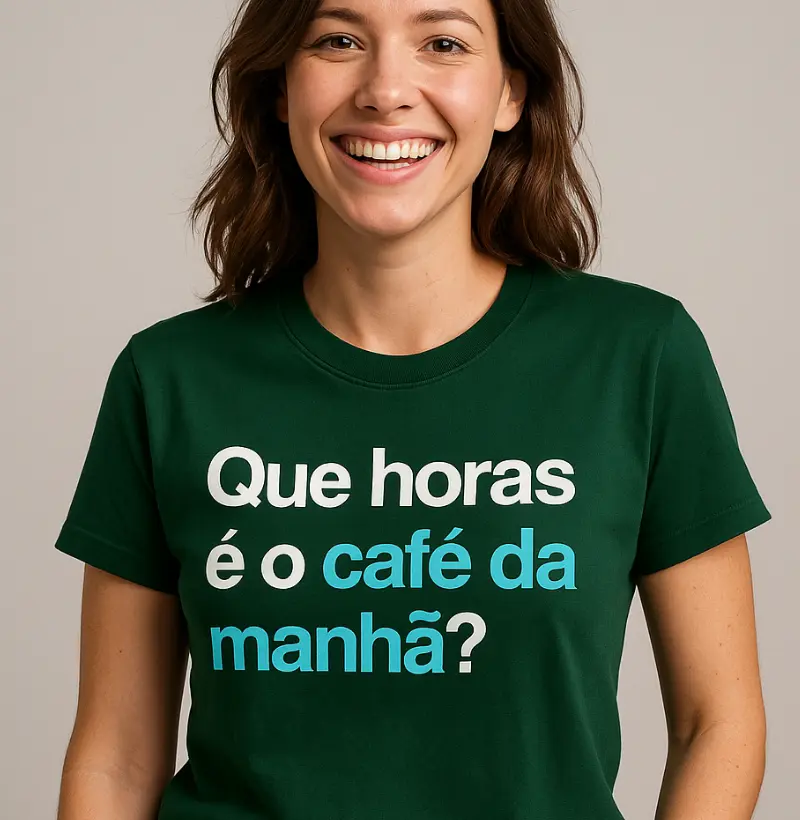 Que horas é o café?