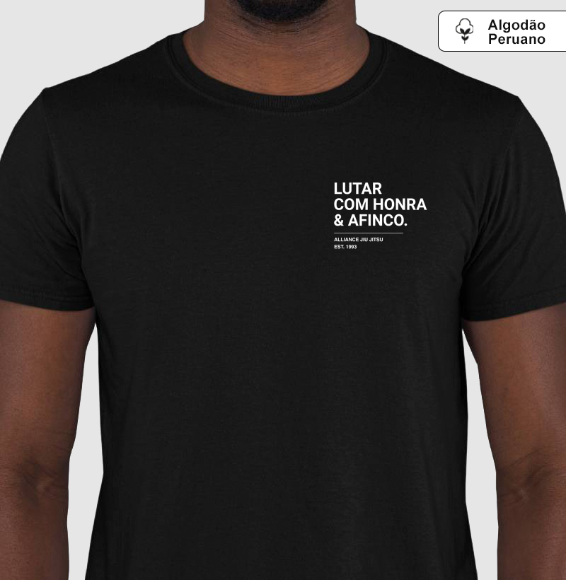 Camiseta Cultura Alliance - Coragem pequeno I Preto