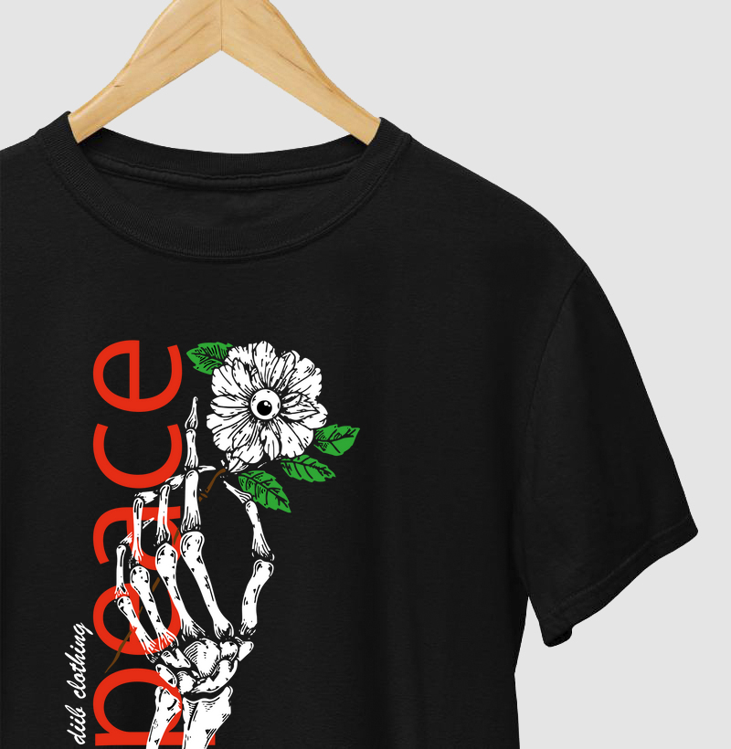 Paz Além do Tempo: A Flor e o Esqueleto - Diib Clothing