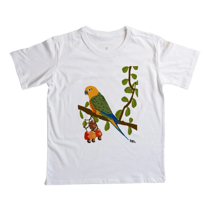 Camiseta Infantil Jandaia e Caju