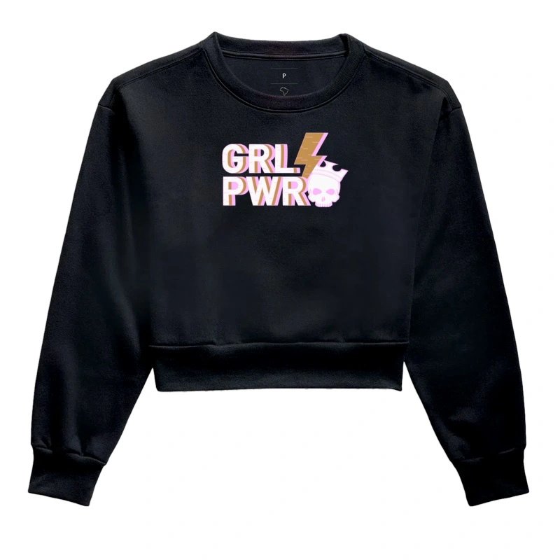 GRL PWR - Moletom Cropped
