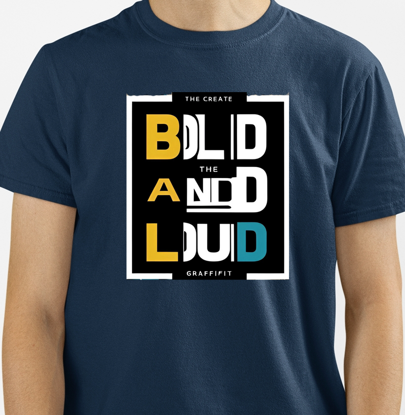 camiseta bold and loud