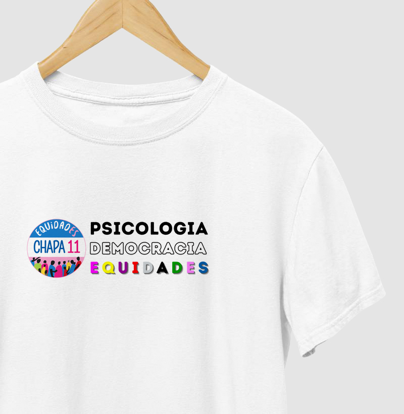 Camiseta Democracia, Psicologia e Equidades