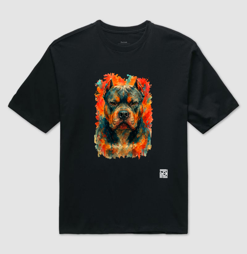 American Bully Aquarela