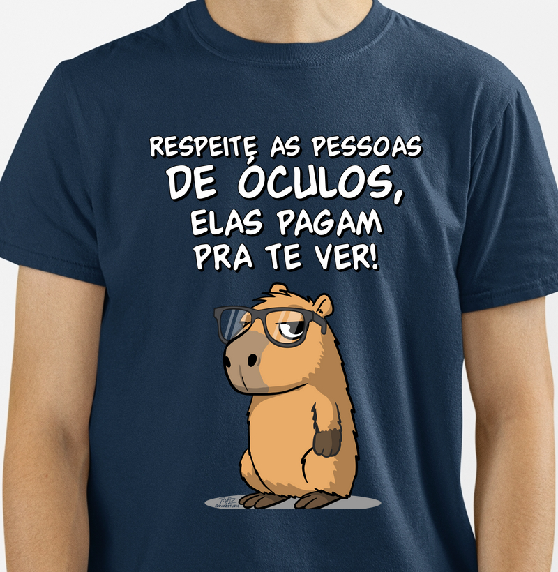 Camiseta Capivara Óculos