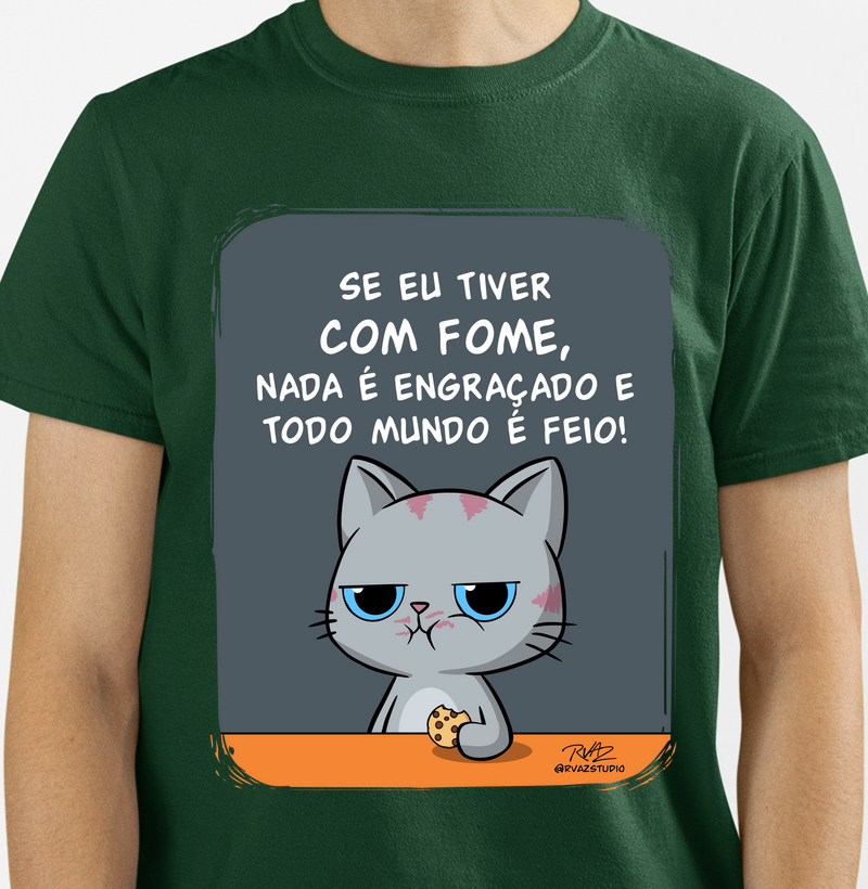 Camiseta Gato Sincero Fome