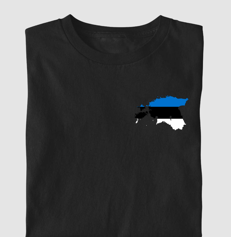 Estônia Mapa Bandeira