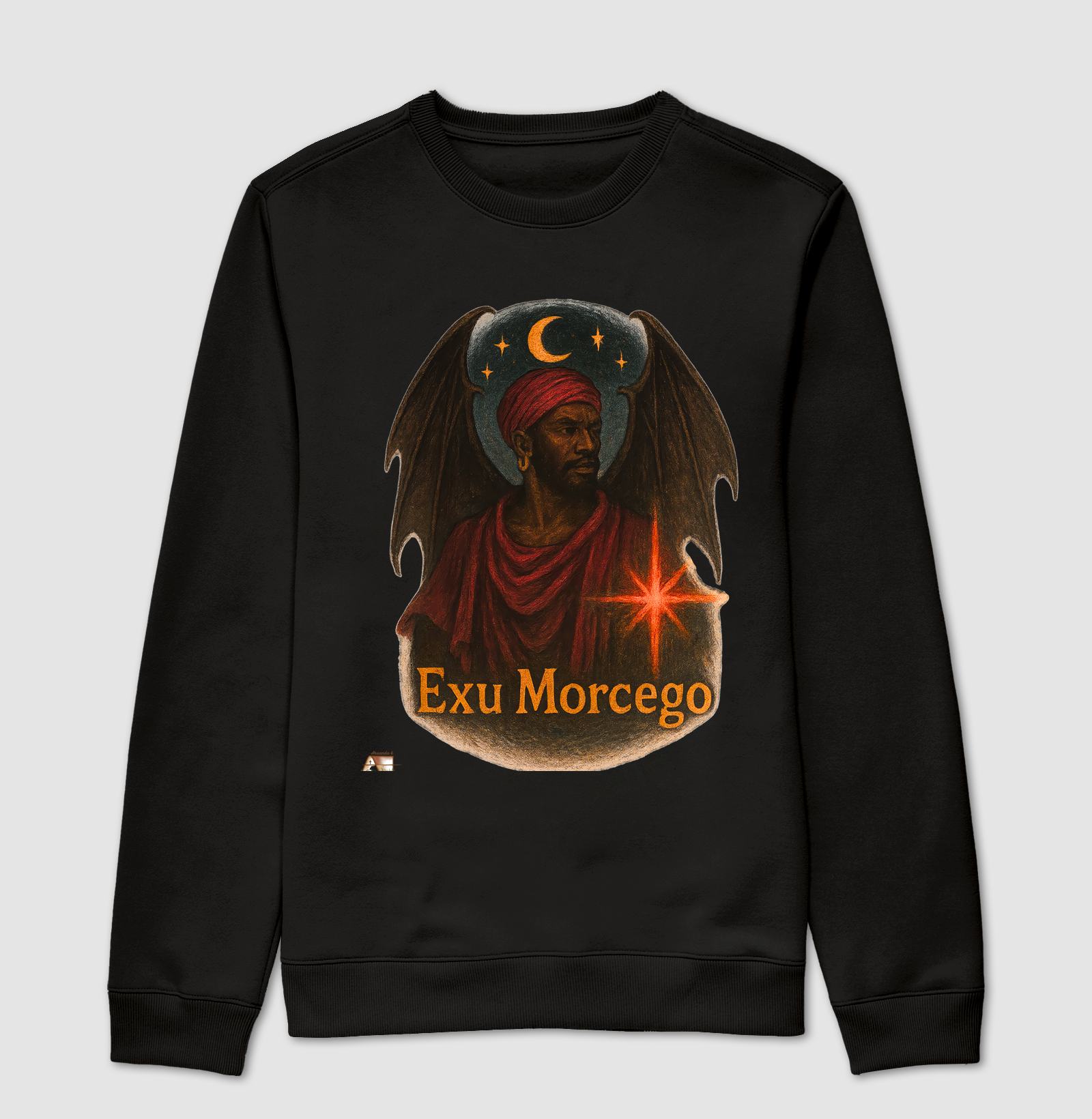 Camiseta Aruanda ê Exu Morcego 100% Algodão