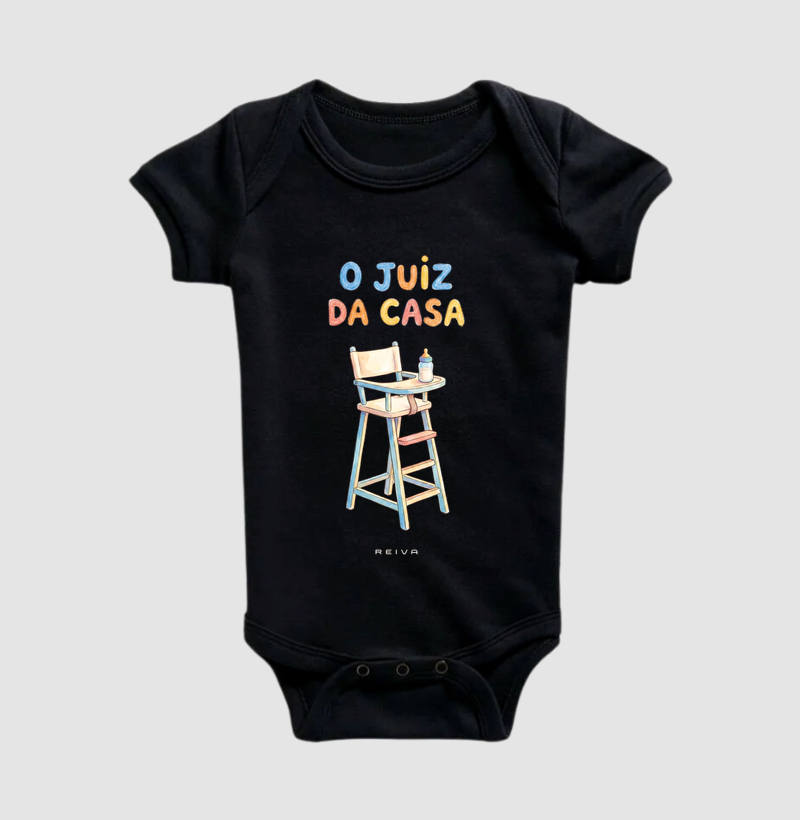 Body de Bebê Tênis: O Juiz da Casa