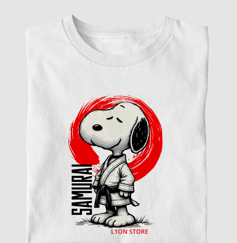 Snoopy veste o kimono e assume o espírito de um verdadeiro samurai do tatame! 