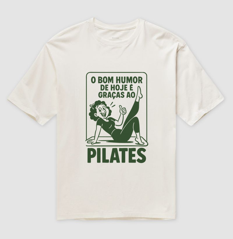 O bom humor de hoje é graças ao pilates.