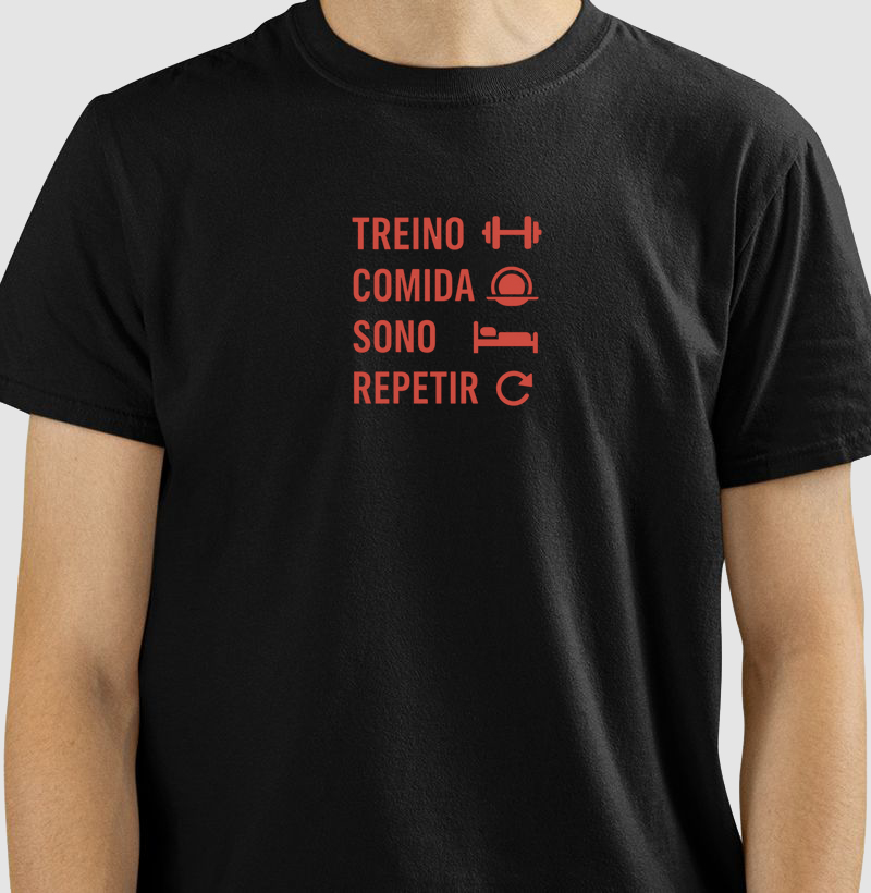 Camiseta Rotina Fitness