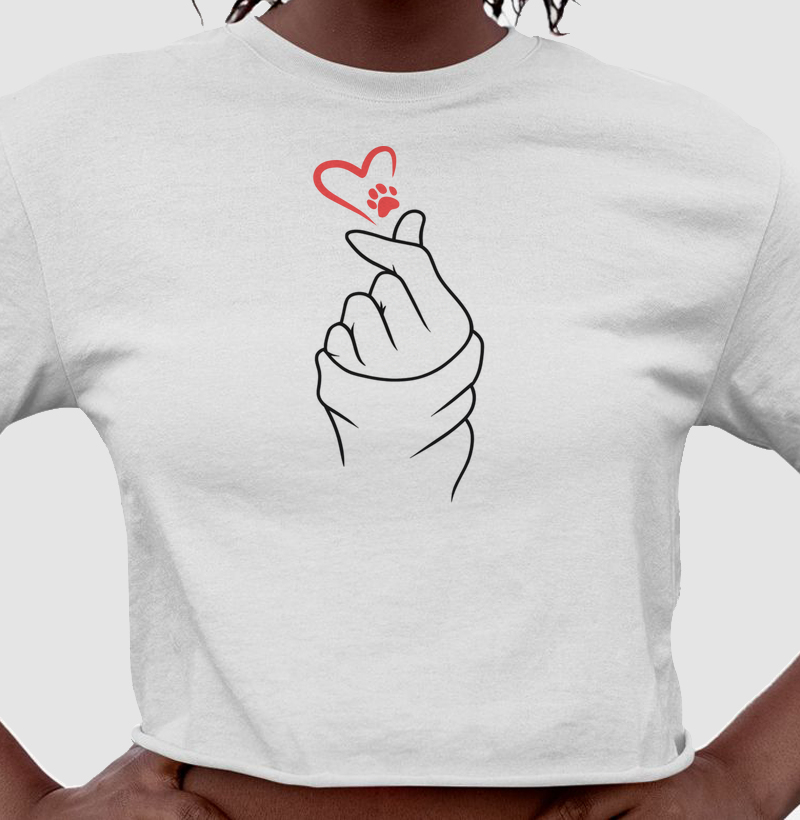 Finger heart pet