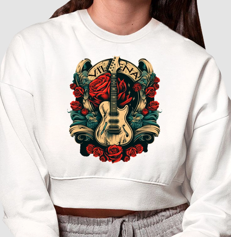 Moletom Cropped Escudo
