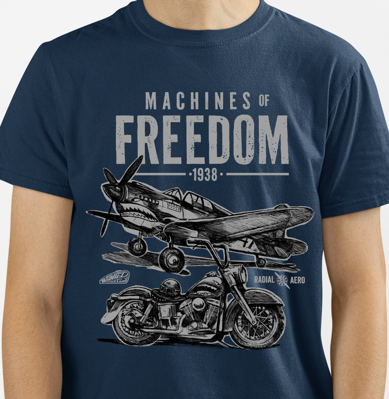  Camiseta Machines of Freedom 
