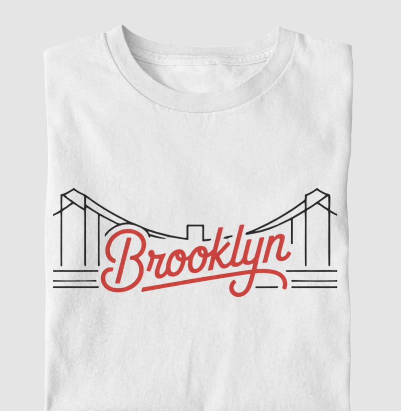 Camiseta "Brooklyn" - Estilo Clássico Urbano