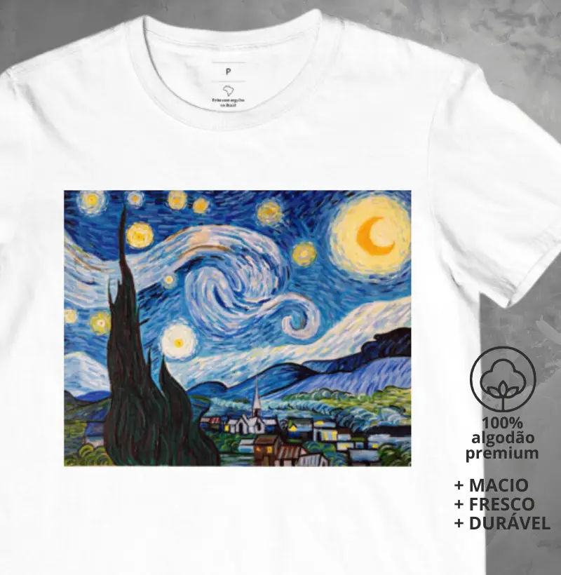 Camiseta A noite estrelada - Van Gogh