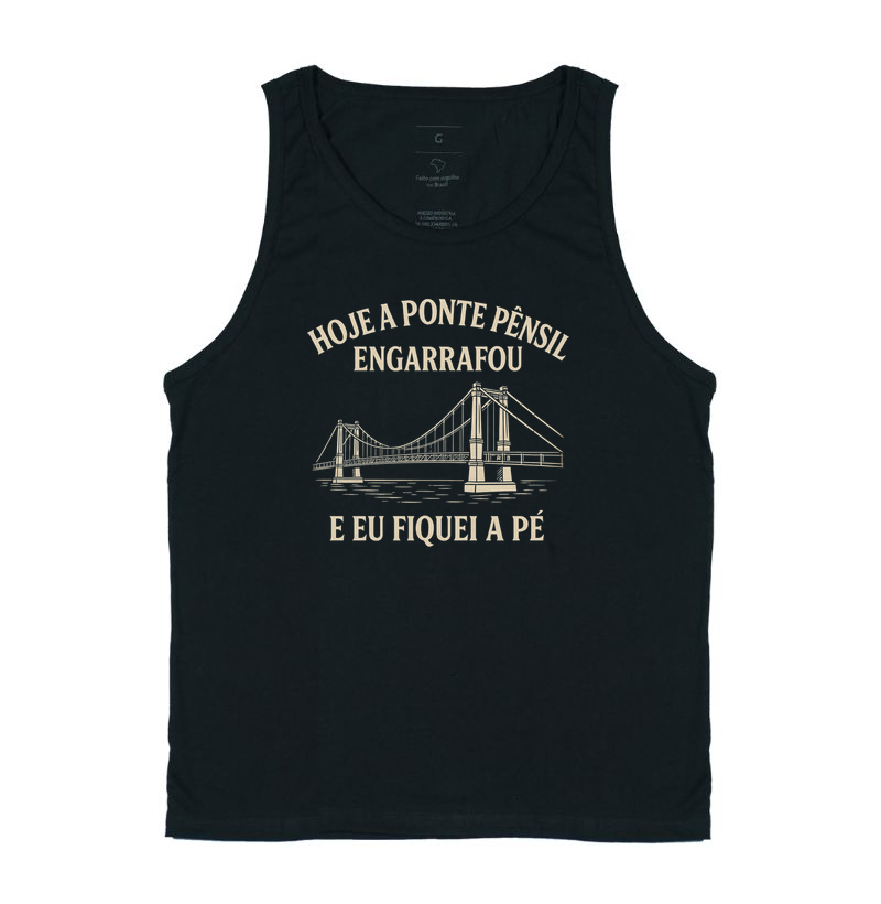 Hoje a Ponte Pênsil Engarrafou