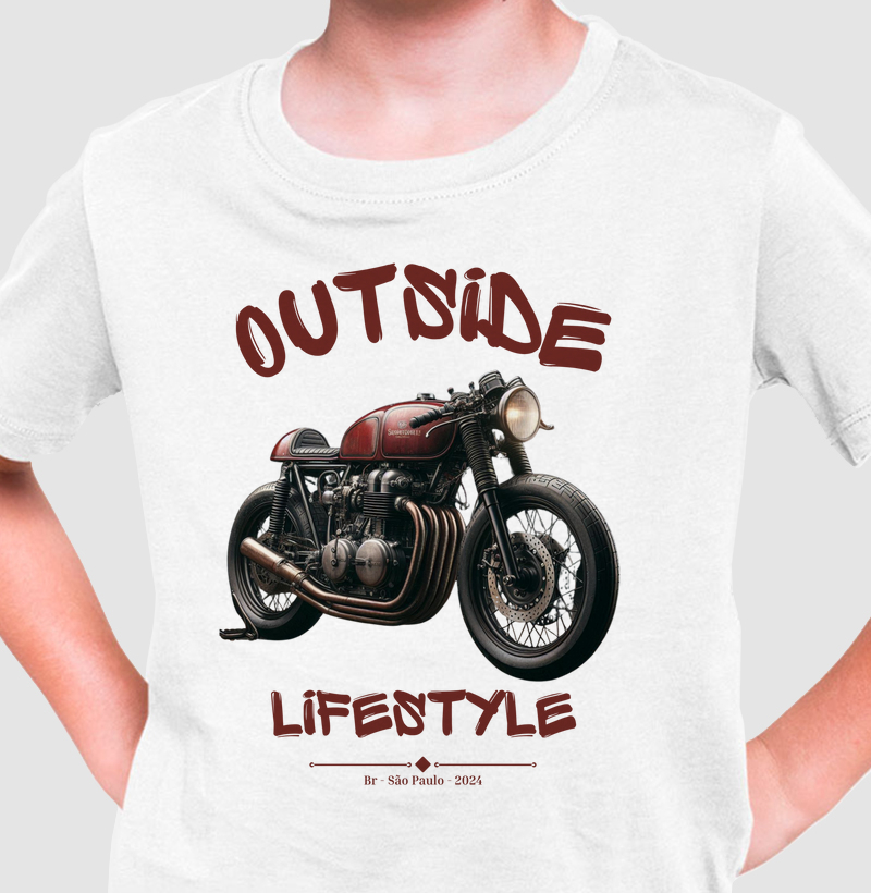 Camiseta Infantil Caferacer