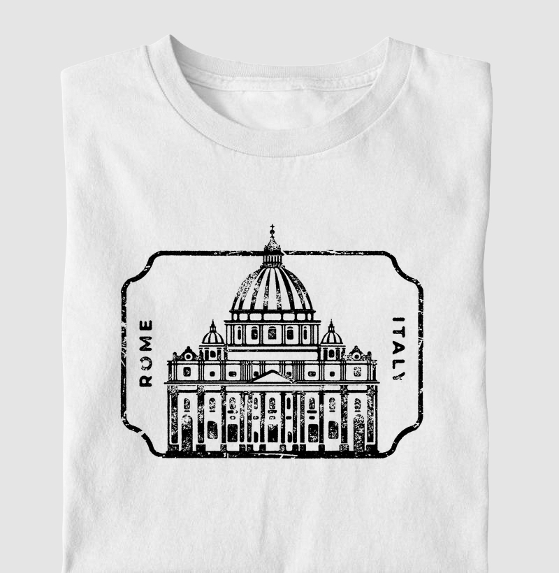 Camiseta Estampa Italy Preto