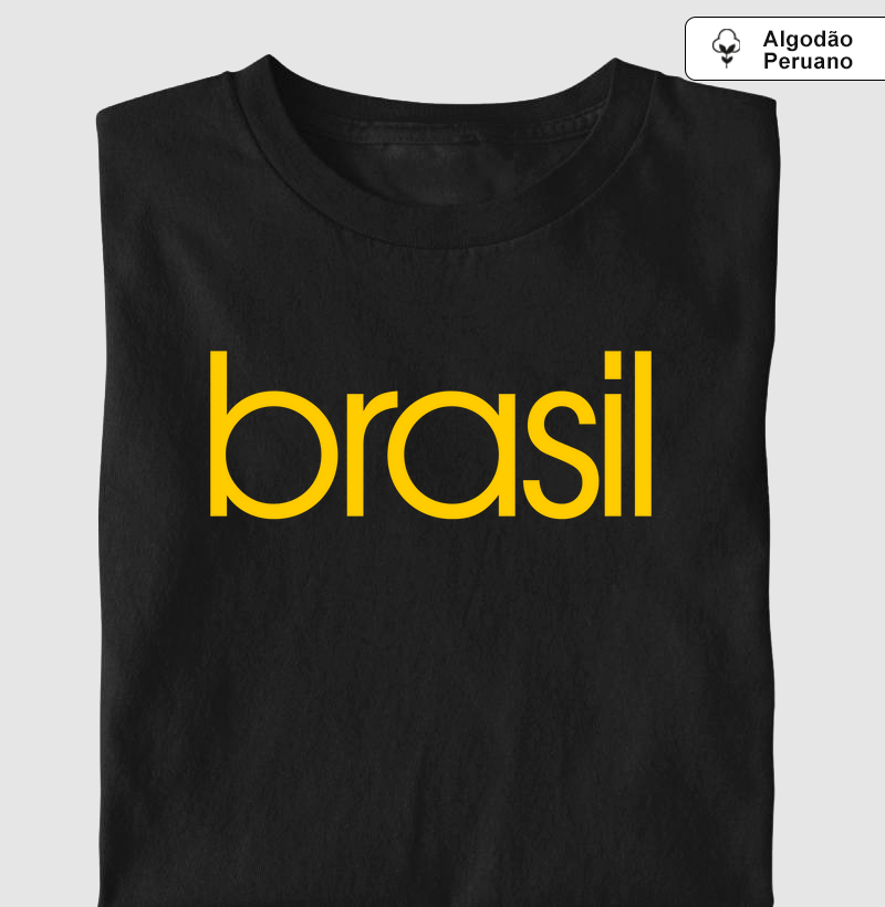 Camiseta AP Brasil Estampa Amarela
