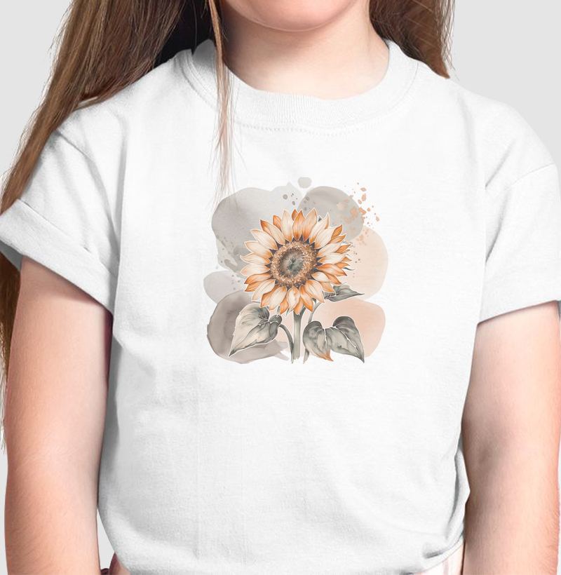 Camiseta Infantil Girassol