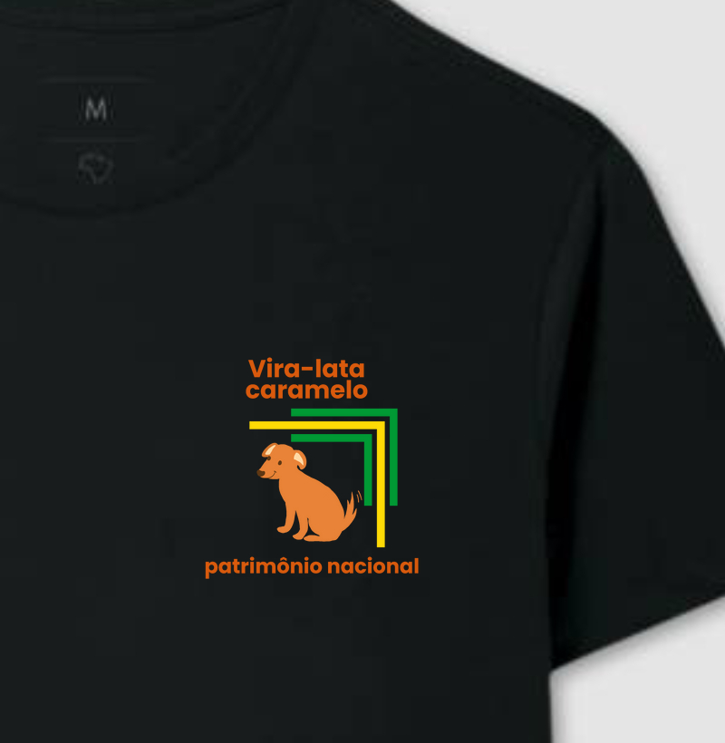 Camiseta vira-lata caramelo minimalista