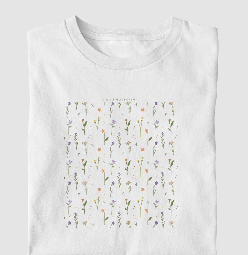 T-shirt - Pattern Flores Coloridas